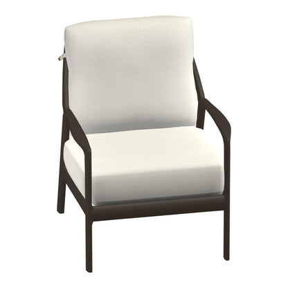 Castelle Berkeley Cushioned Lounge Chair in Rich Earth frame finish (3D render)