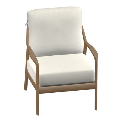 Castelle Berkeley Cushioned Lounge Chair in Teak frame finish (3D render)