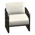 Castelle Biscayne Cushioned Lounge Chair in Antique Auburn frame finish (3D render)
