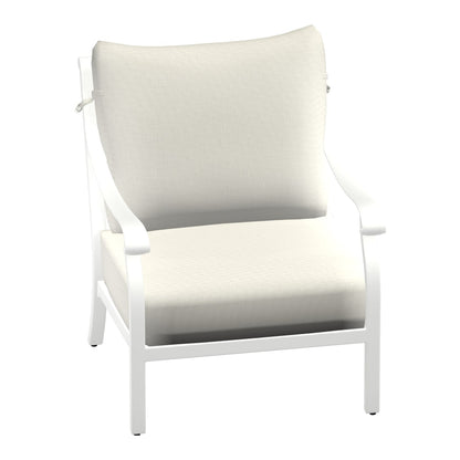 Castelle Madrid Cushioned Lounge Chair in Matte White frame finish (3D render)