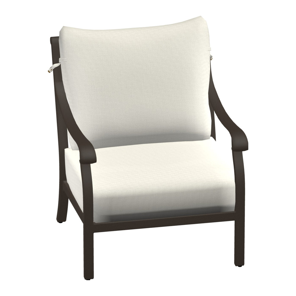 Castelle Madrid Cushioned Lounge Chair in Rich Earth frame finish (3D render)