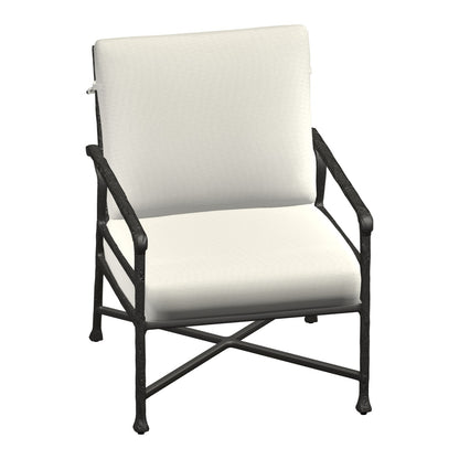 Castelle Marquis Cushioned Lounge Chair in Antique Black frame finish (3D render)