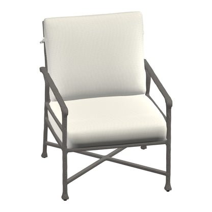 Castelle Marquis Cushioned Lounge Chair in Matte Gunmetal frame finish (3D render)