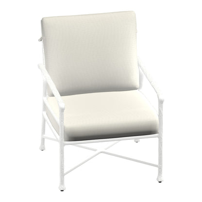 Castelle Marquis Cushioned Lounge Chair in Matte White frame finish (3D render)
