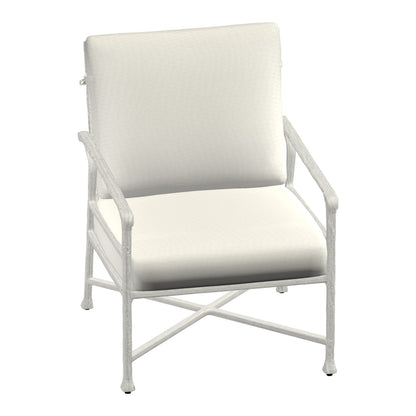 Castelle Marquis Cushioned Lounge Chair in Restoration Ivory frame finish (3D render)