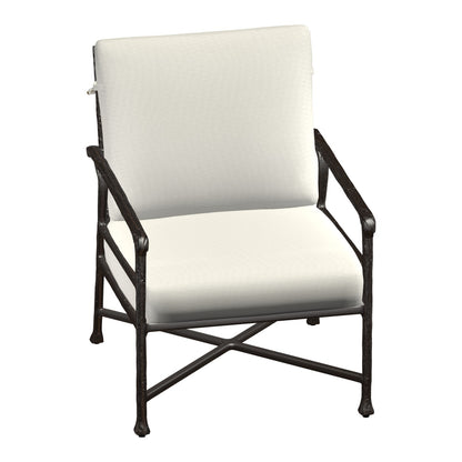 Castelle Marquis Cushioned Lounge Chair in Weathered Mahogany frame finish (3D render)