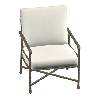 Castelle Marquis Cushioned Lounge Chair in Weathered Wood frame finish (3D render)