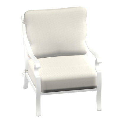 Castelle Monterey Cushioned Lounge Chair in Matte White frame finish (3D render)