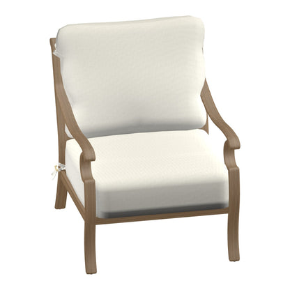 Castelle Monterey Cushioned Lounge Chair in Teak frame finish (3D render)