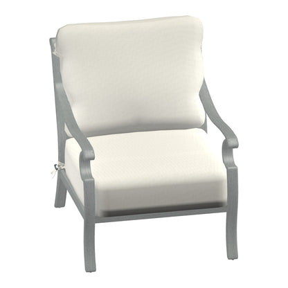 Castelle Monterey Cushioned Lounge Chair in Weathered Ash frame finish (3D render)