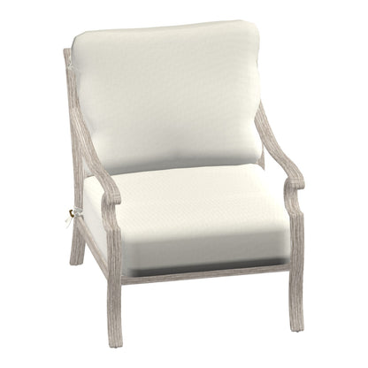 Castelle Monterey Cushioned Lounge Chair in Weathered Gray frame finish (3D render)