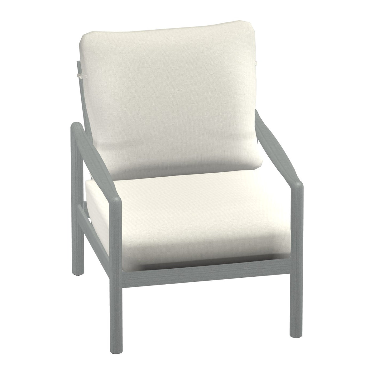 Castelle Preston Cushioned Lounge Chair in Weathered Ash frame finish (3D render)