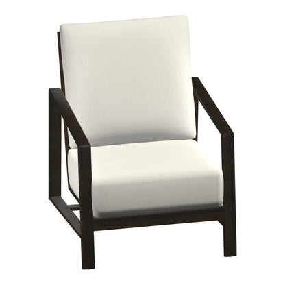 Castelle Prism Cushioned Lounge Chair in Antique Auburn frame finish (3D render)