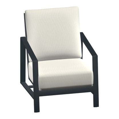Castelle Prism Cushioned Lounge Chair in Cobalt frame finish (3D render)