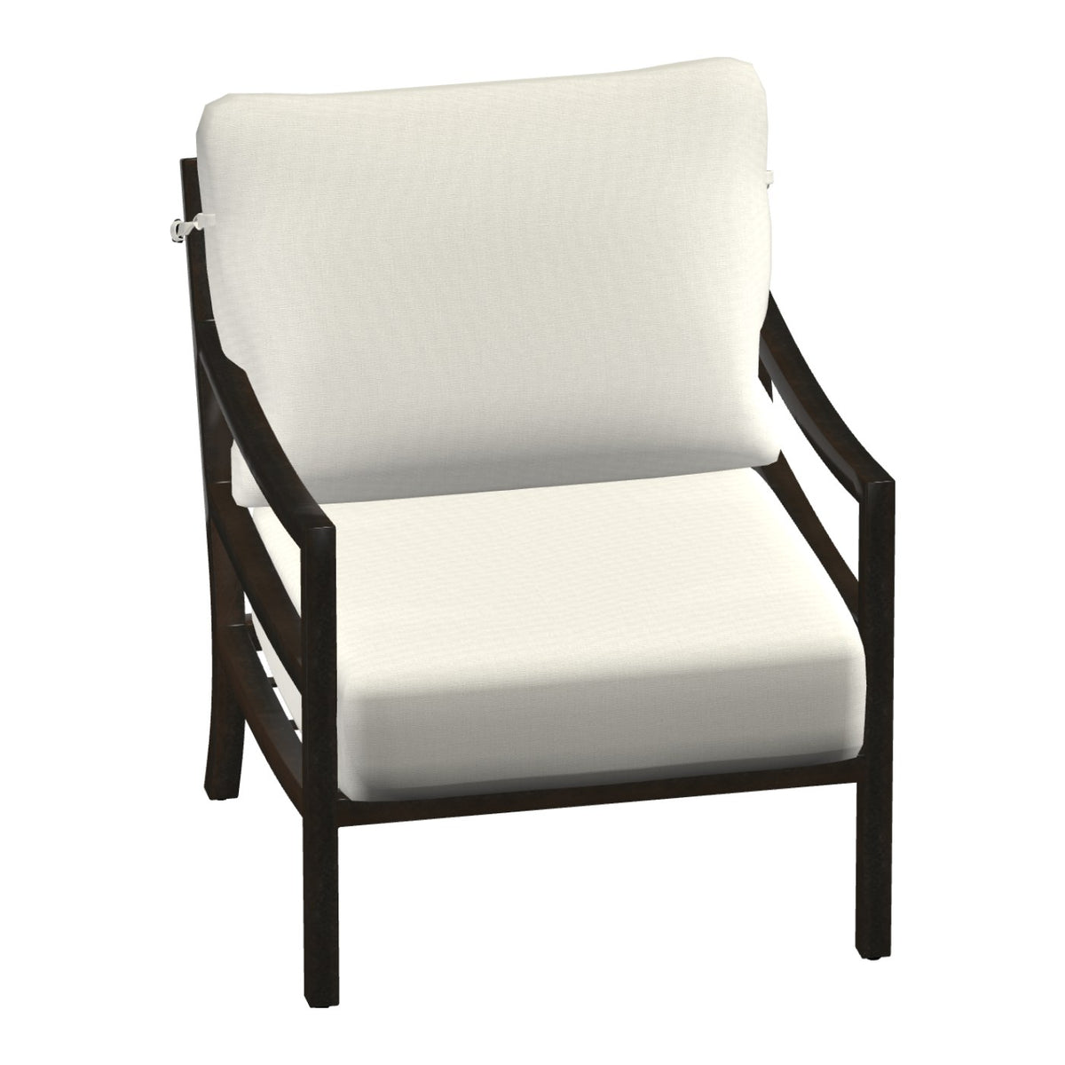 Castelle Roma Cushioned Lounge Chair in Antique Auburn frame finish (3D render)