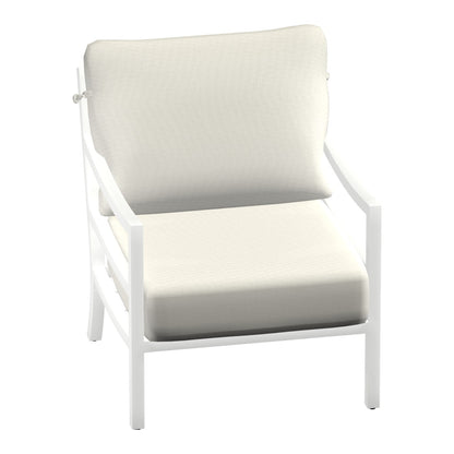 Castelle Roma Cushioned Lounge Chair in Matte White frame finish (3D render)