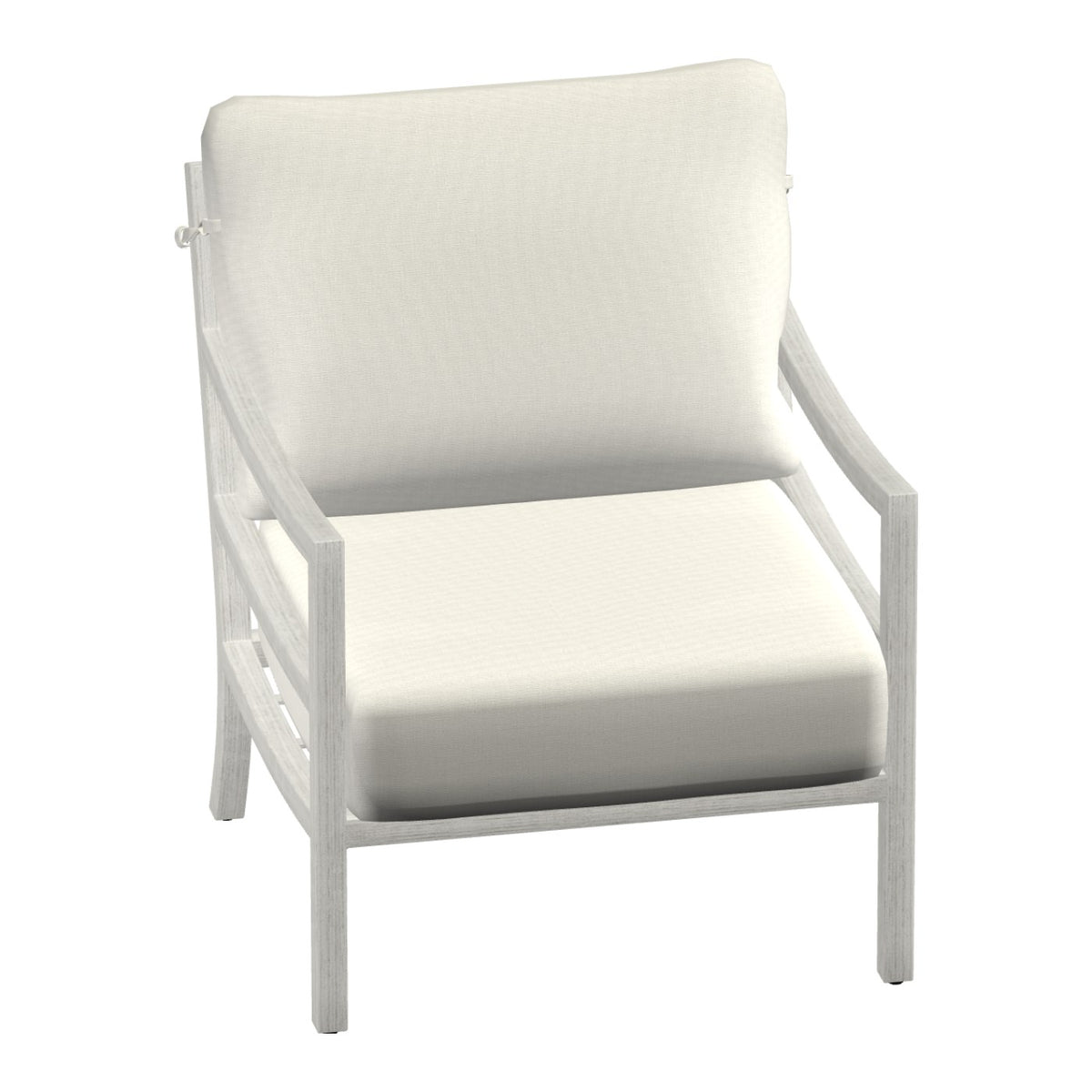 Castelle Roma Cushioned Lounge Chair in Restoration Ivory frame finish (3D render)