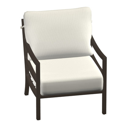 Castelle Roma Cushioned Lounge Chair in Rich Earth frame finish (3D render)