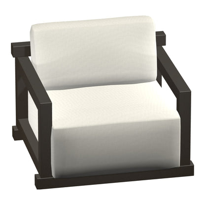 Castelle Talon Cushioned Lounge Chair in Antique Black Walnut frame finish (3D render)