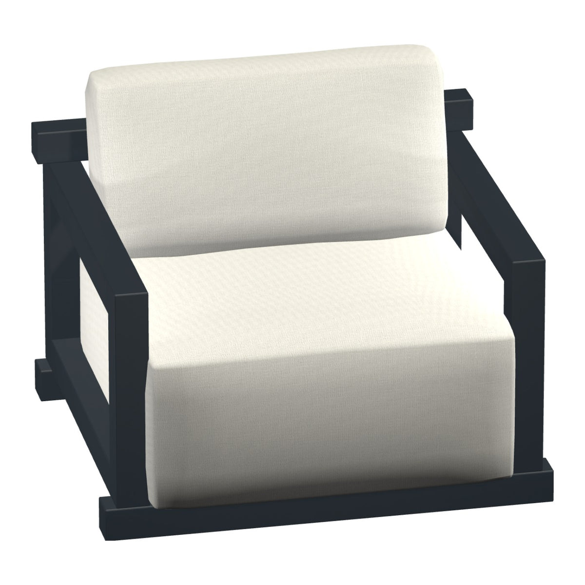 Castelle Talon Cushioned Lounge Chair in Cobalt frame finish (3D render)