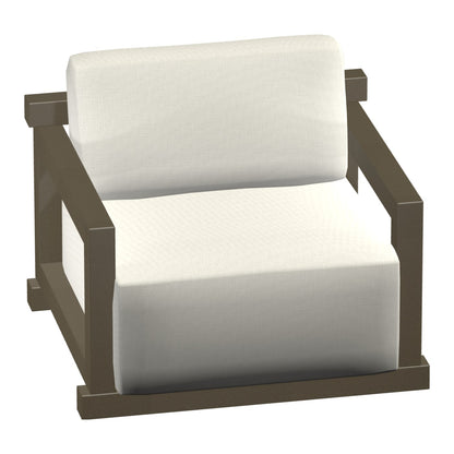 Castelle Talon Cushioned Lounge Chair in Jasmine frame finish (3D render)