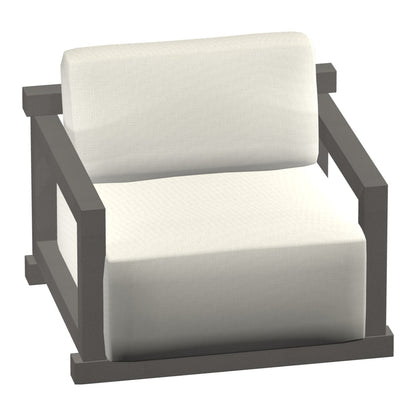 Castelle Talon Cushioned Lounge Chair in Matte Gunmetal frame finish (3D render)