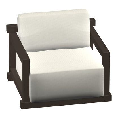 Castelle Talon Cushioned Lounge Chair in Rich Earth frame finish (3D render)