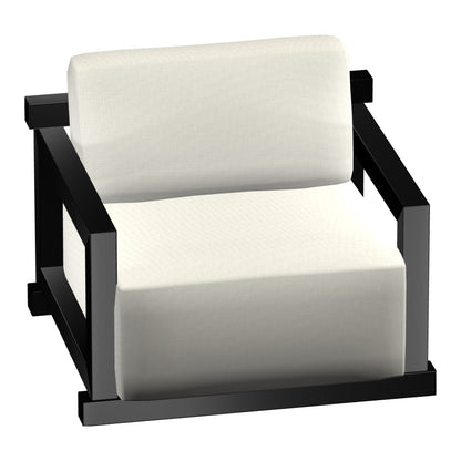 Castelle Talon Cushioned Lounge Chair in Scorched Pecan frame finish (3D render)