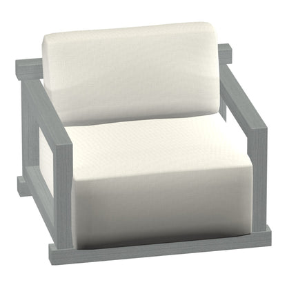 Castelle Talon Cushioned Lounge Chair in Weathered Ash frame finish (3D render)
