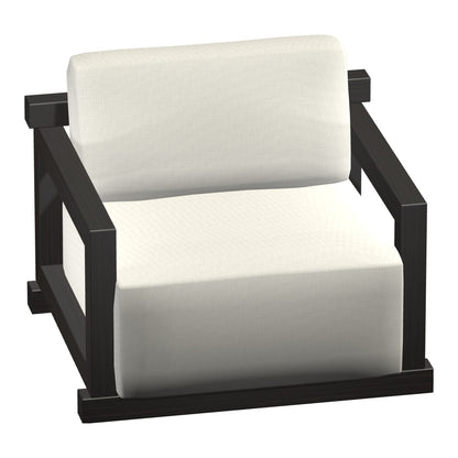 Castelle Talon Cushioned Lounge Chair in Weathered Dark Rum frame finish (3D render)