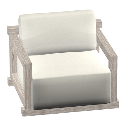Castelle Talon Cushioned Lounge Chair in Weathered Gray frame finish (3D render)