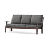 POLYWOOD Braxton Deep Seating Sofa in Mahogany / Ash Charcoal