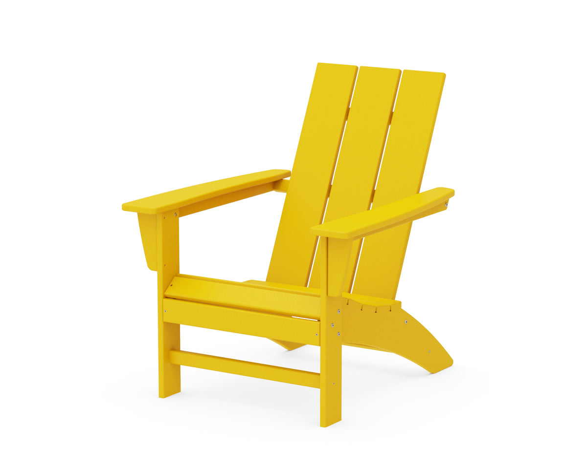 POLYWOOD Modern Adirondack Chair in Lemon