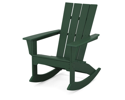 POLYWOOD Quattro Adirondack Rocking Chair in Green