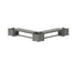 POLYWOOD 60" Country Living L-Shaped Planter Bench Corner Set in Slate Grey