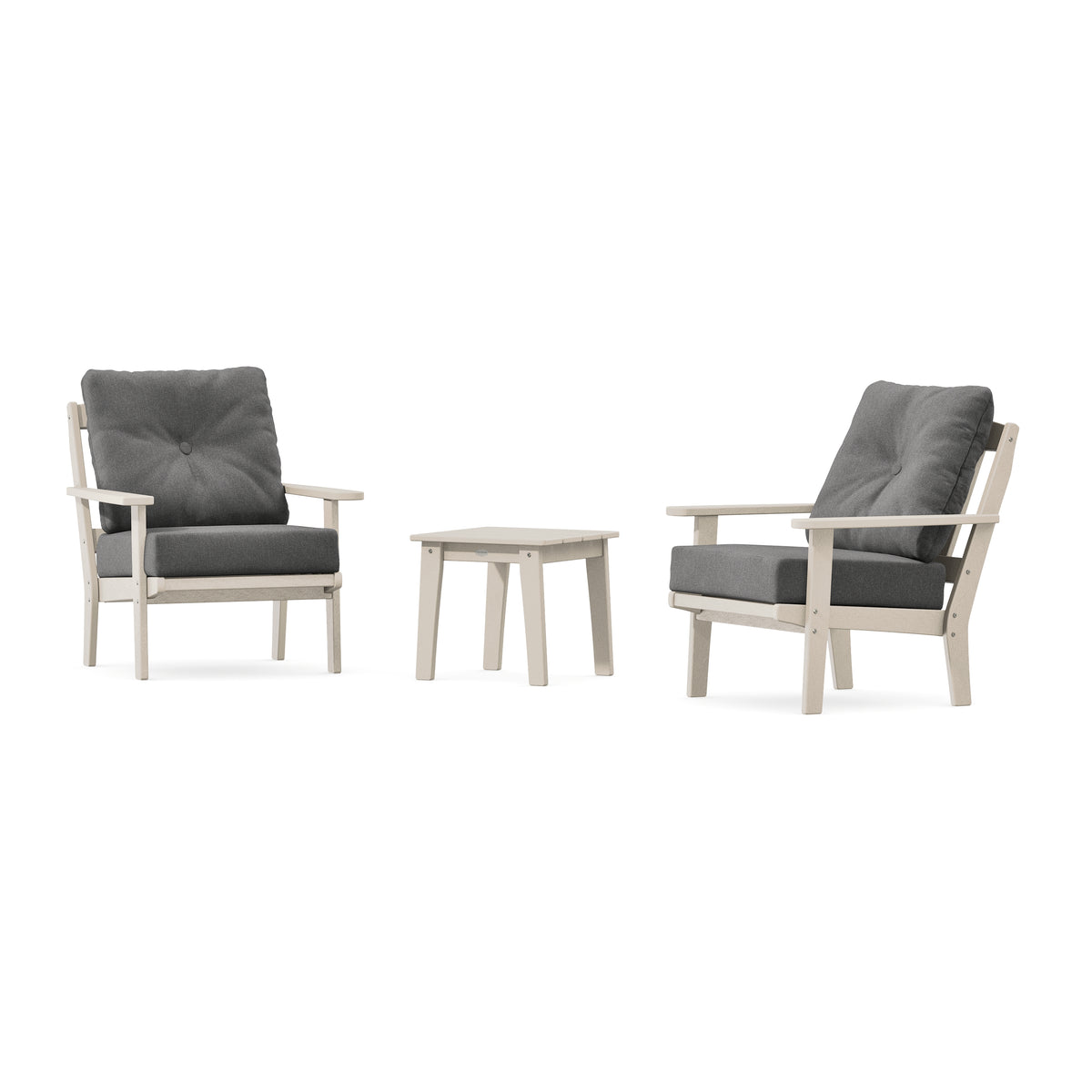 POLYWOOD Mission 3-Piece Deep Seating Set in Sand