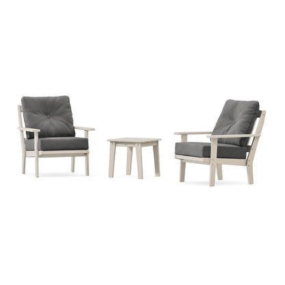 POLYWOOD Mission 3-Piece Deep Seating Set in Sand