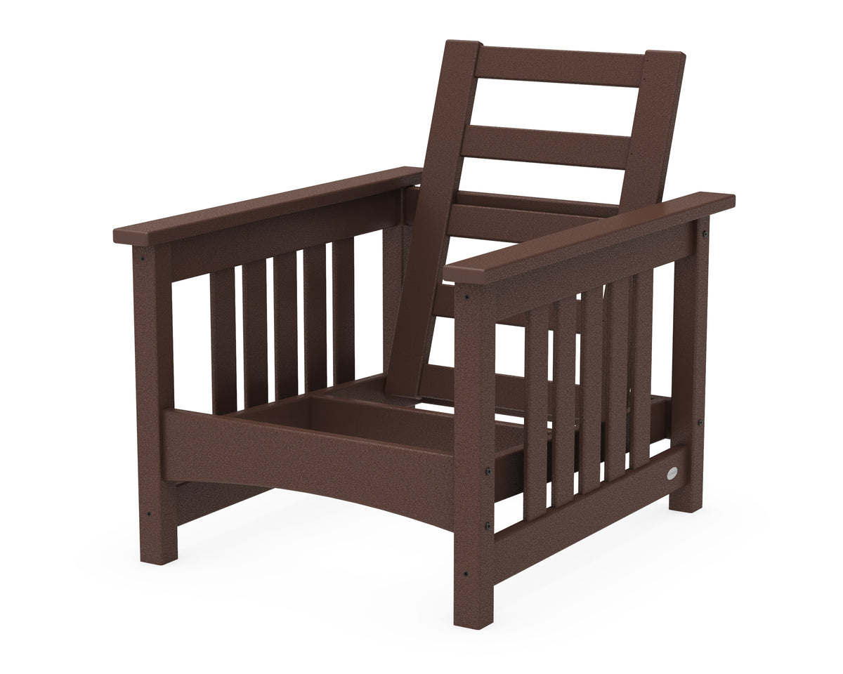 POLYWOOD Club Mission Chair Frame in Mahogany