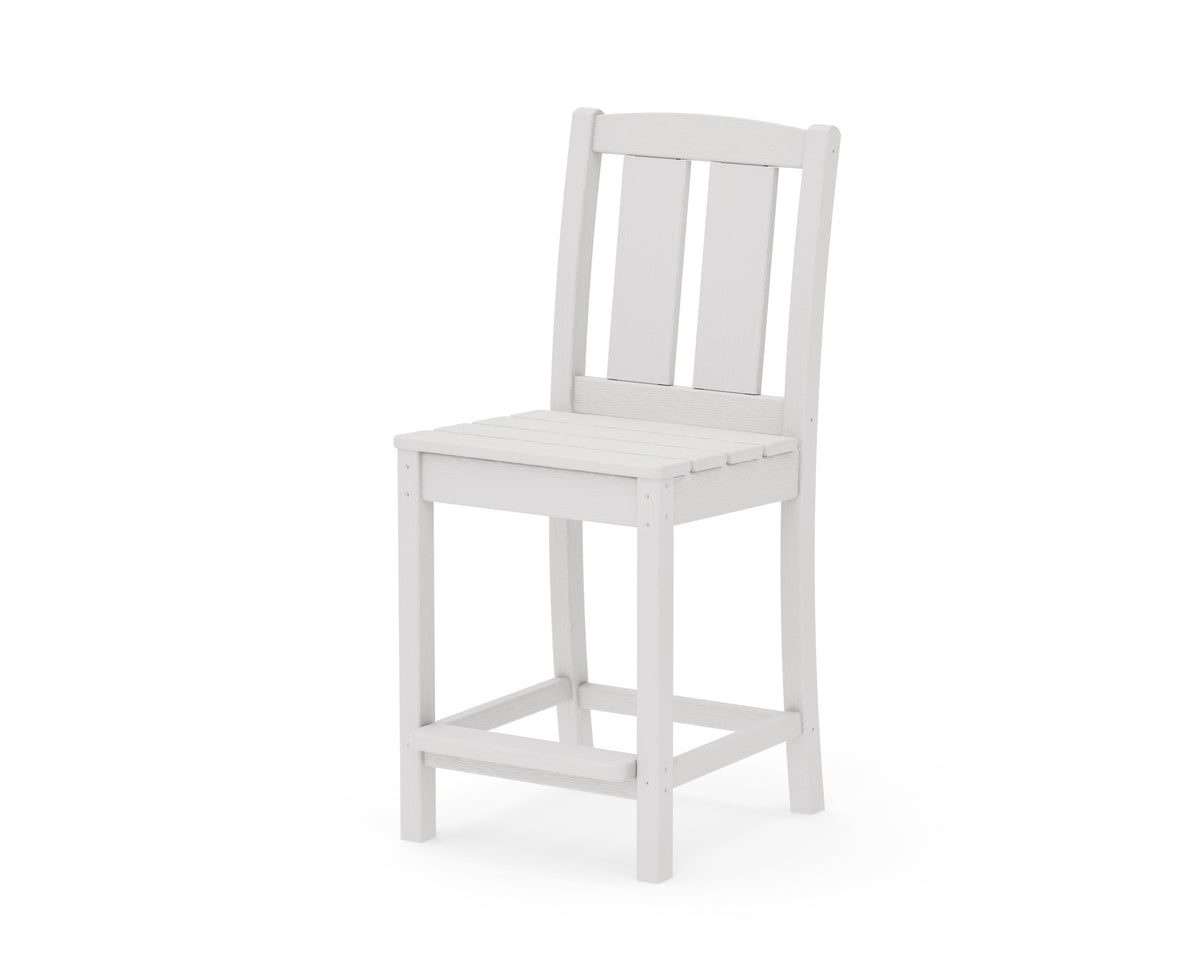 POLYWOOD Mission Counter Side Chair in Vintage White
