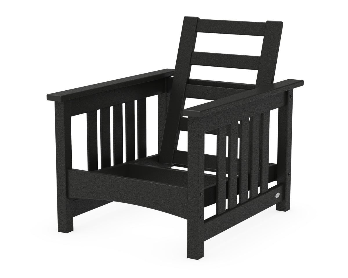 POLYWOOD Club Mission Chair Frame in Black