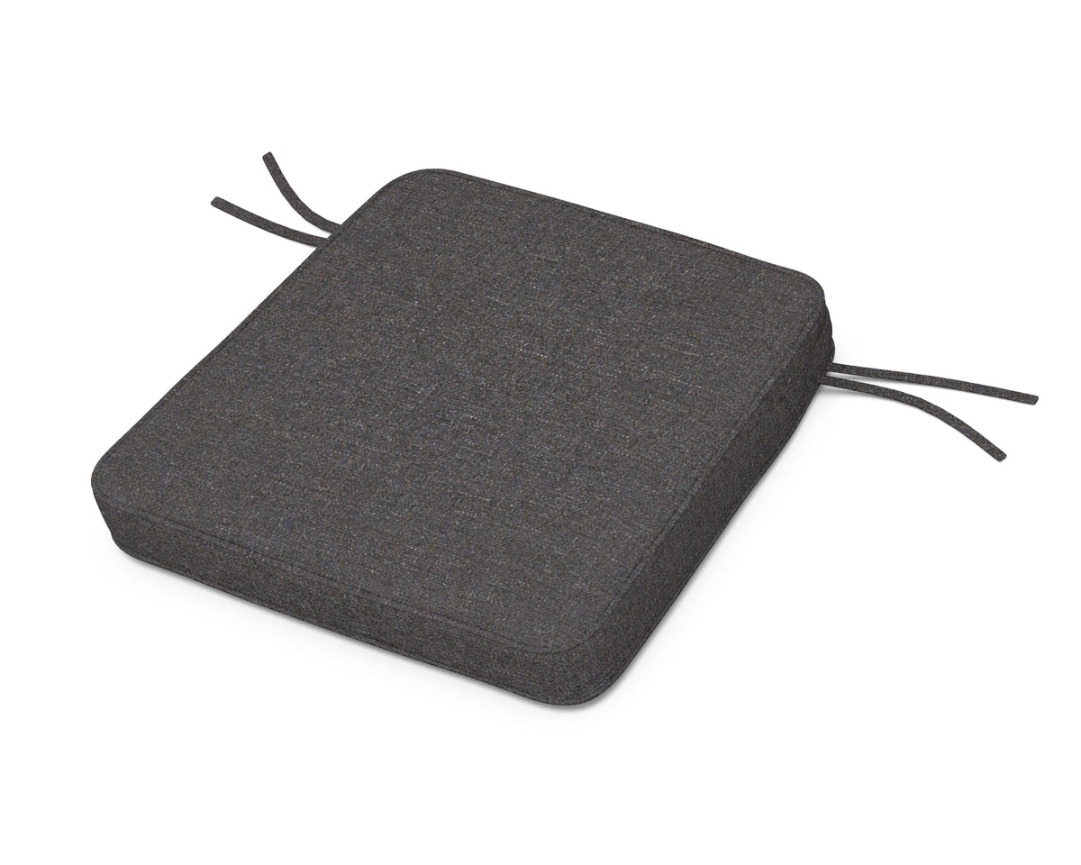 POLYWOOD Acadia Dining Arm Seat Cushion in Ash Charcoal