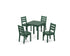POLYWOOD Lakeside Kids 5-Piece Dining Set in Green