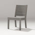 Gray wooden chair on a light gray background