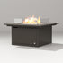POLYWOOD Cube Fire Table in Vintage Coffee