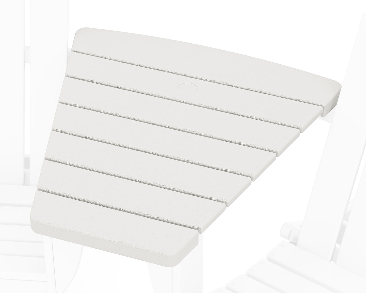 POLYWOOD Classic Series Angled Adirondack Connecting Table in Vintage White