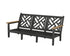 POLYWOOD Chippendale Deep Seating Sofa Frame in Black / Natural