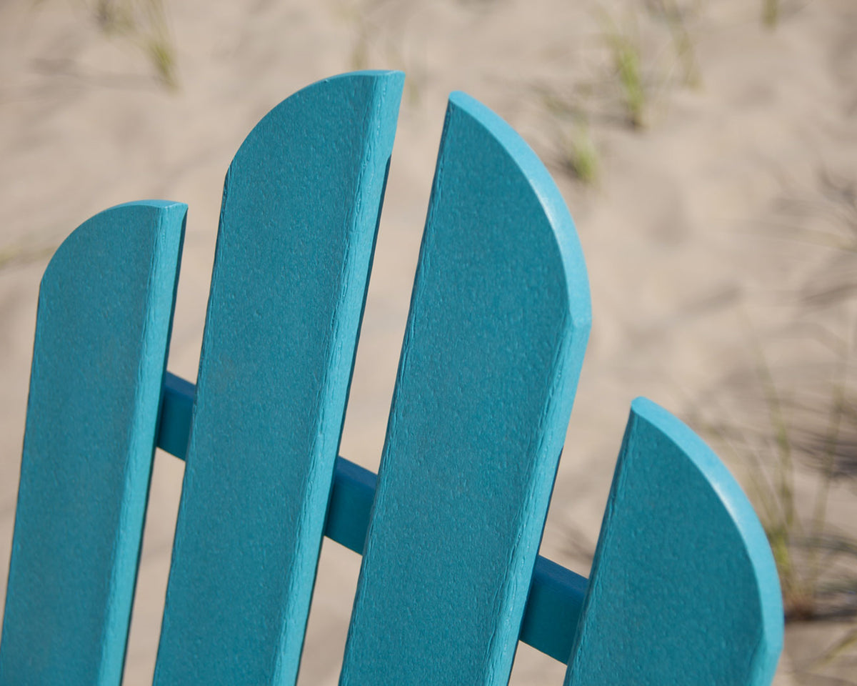Feature close-up of the POLYWOOD Long Island Rocking Chair in Aruba
