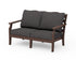 POLYWOOD Savannah Deep Seating Loveseat in Mahogany / Ash Charcoal