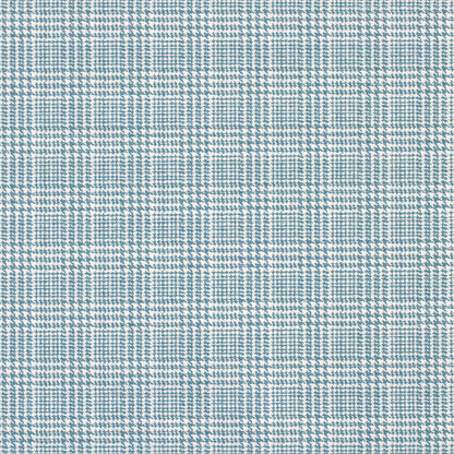 POLYWOOD Chinoiserie 48" Bench Seat Cushion in Houndstooth Sky Blue