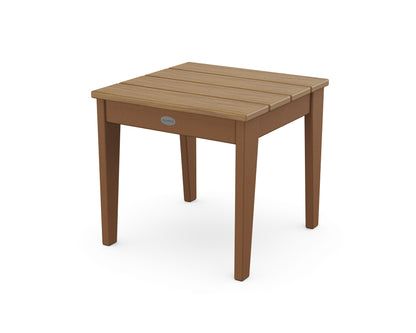 POLYWOOD Newport 18" Side Table in Teak / Natural